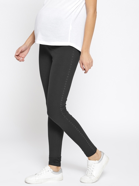 

OVS Women Black Solid Leggings