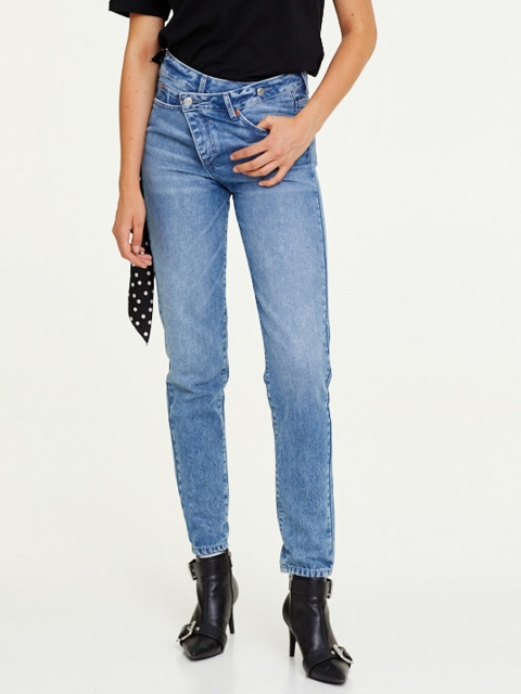 

OVS Women Blue Skinny Fit Mid-Rise Clean Look Stretchable Jeans