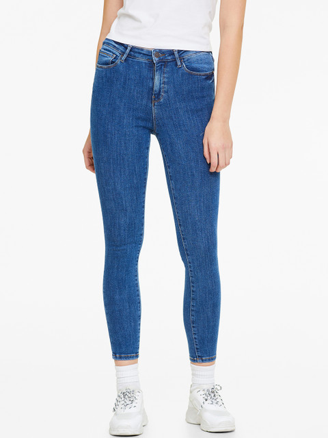 

OVS Women Blue Super Skinny Fit Mid-Rise Clean Look Stretchable Jeans