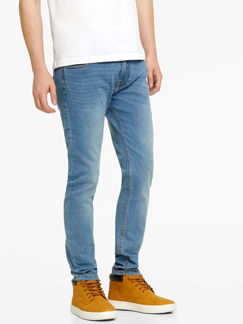 

OVS Men Blue Super Skinny Fit Mid-Rise Clean Look Stretchable Jeans
