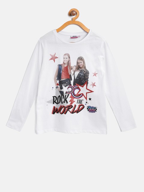 

OVS Girls White Maggie & Bianca Print Round Neck T-shirt