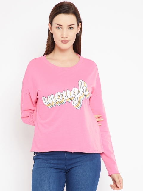 

OVS Women Pink Printed Sweatshirt