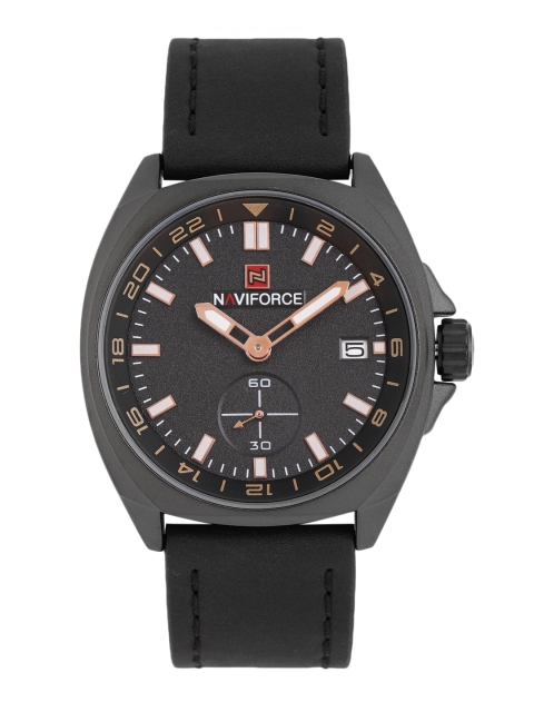 

Naviforce Men Black Analogue Watch NF9104BRGB