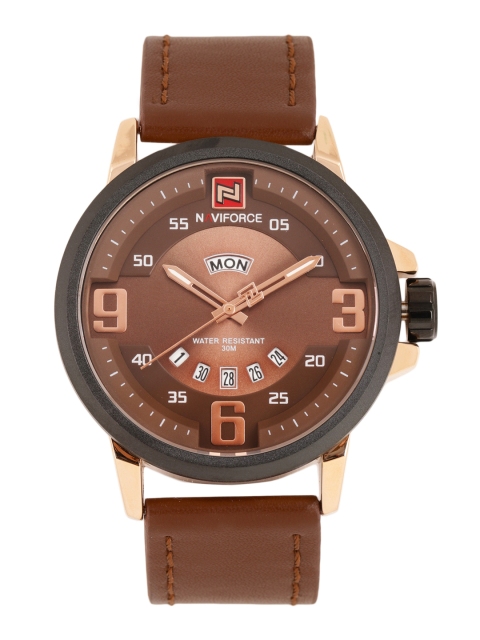 

Naviforce Men Bronze-Toned Analogue Watch NF9086RGCE