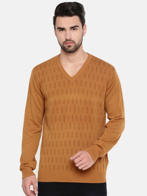 

Indian Terrain Men Brown Printed Pullover