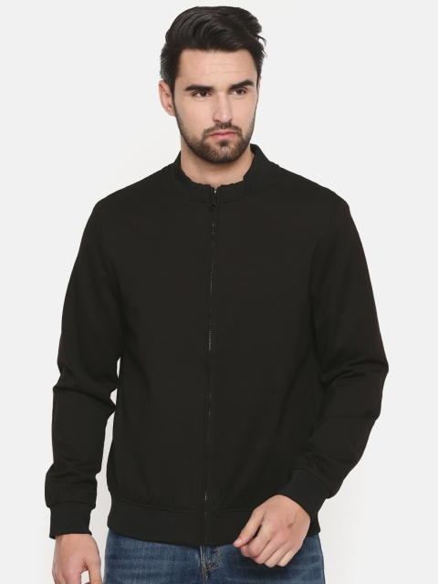 

Indian Terrain Men Black Solid Sporty Jacket