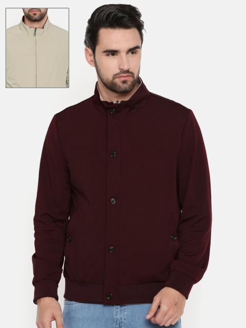

Indian Terrain Men Beige Solid Reversible Tailored Jacket