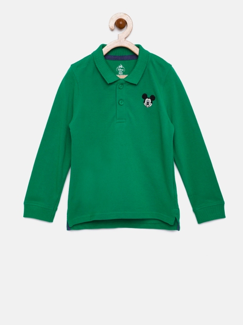 

Juniors by Lifestyle Boys Green Solid Polo Collar T-shirt