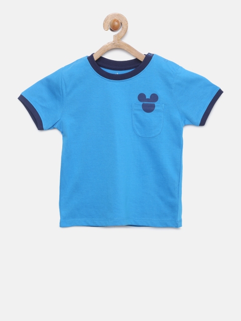 

Juniors by Lifestyle Boys Blue Solid Round Neck T-shirt