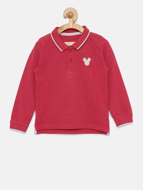 

Juniors by Lifestyle Boys Red Solid Polo T-shirt