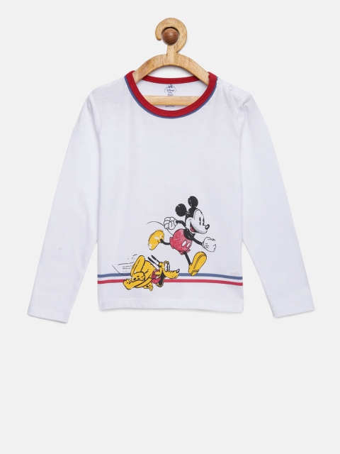 

Juniors by Lifestyle Boys White Printed T-shirt