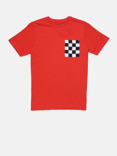

Bossini Boys Red Solid Round Neck T-shirt