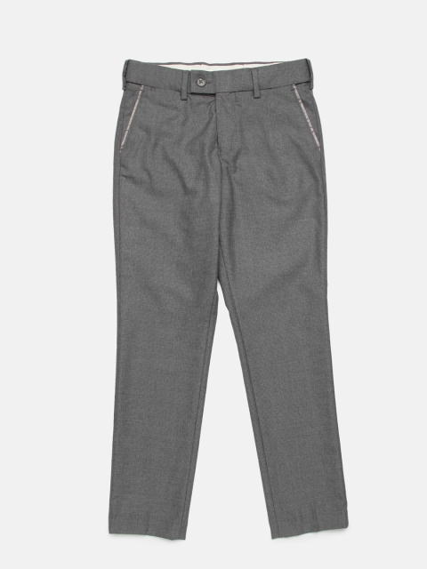 

Fame Forever by Lifestyle Boys Grey Straight Fit Solid Formal Trousers