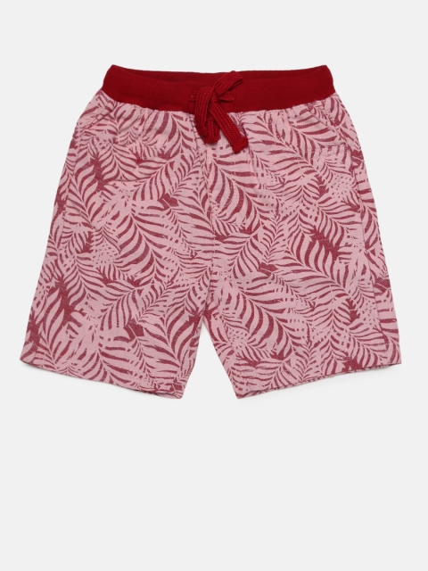 

Juniors by Lifestyle Boys Red & Pink Printed Regular Fit Regular Shorts