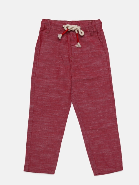

Juniors by Lifestyle Boys Red Regular Fit Regular Trousers