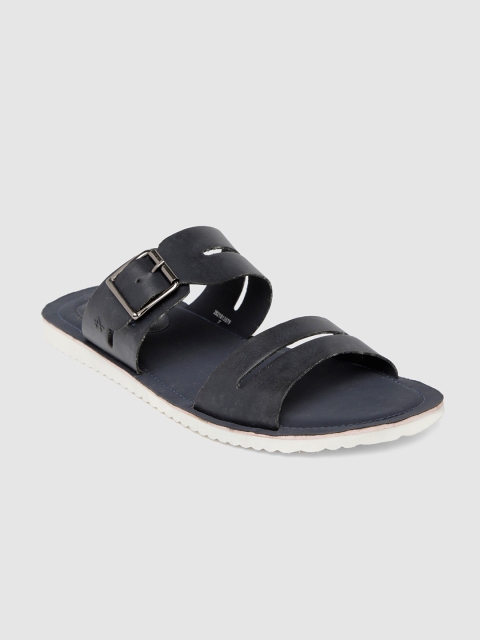 

Arrow Men Navy Blue & Black Comfort Sandals
