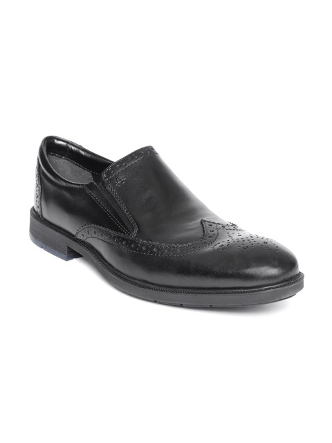 

Arrow Men Black Leather Formal Brogues