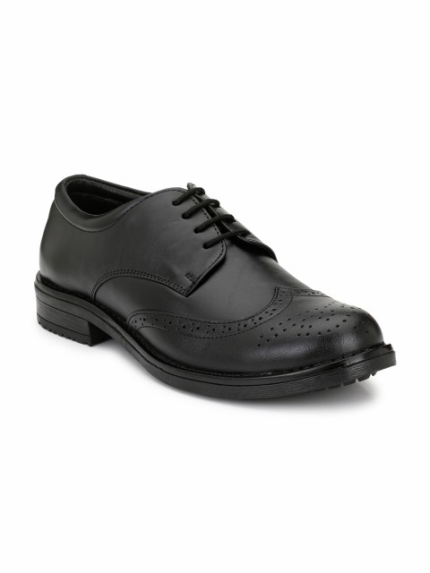 

Eego Italy Men Black Formal Leather Derbys