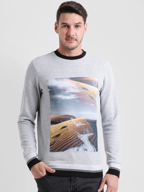 

Leo Sansini Men Grey Printed Sweatshirt