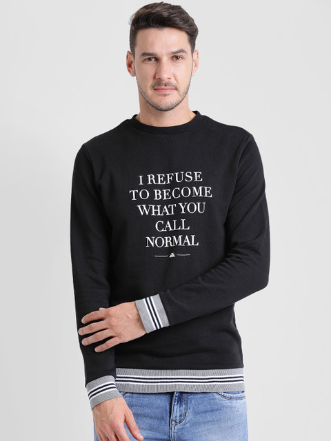 

Leo Sansini Men Black Printed Sweatshirt