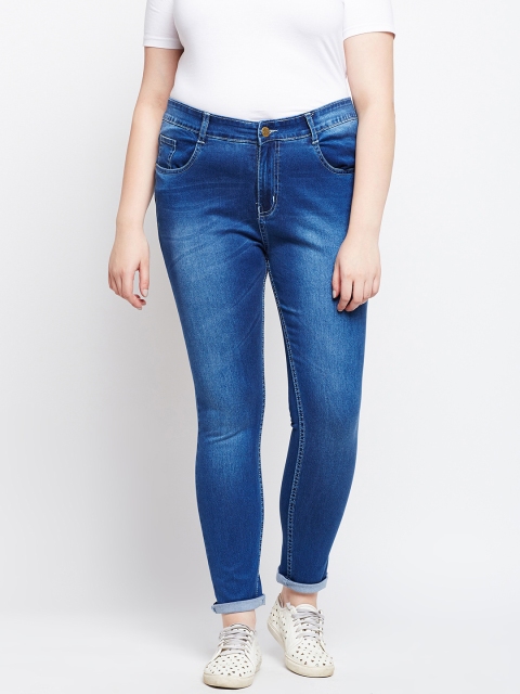 

ZUSH Plus Size Women Blue Regular Fit Mid-Rise Clean Look Stretchable Jeans