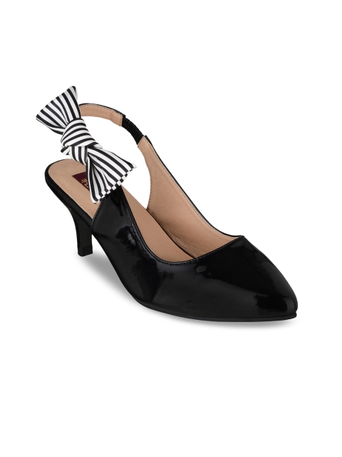 

SHUZ TOUCH Women Black Solid Pumps