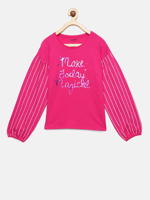 

Bossini Girls Pink Printed Top