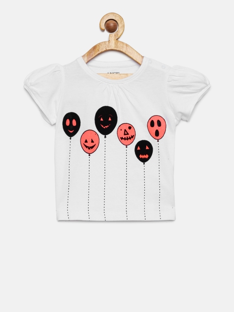 

Juniors by Lifestyle Girls White Printed Top
