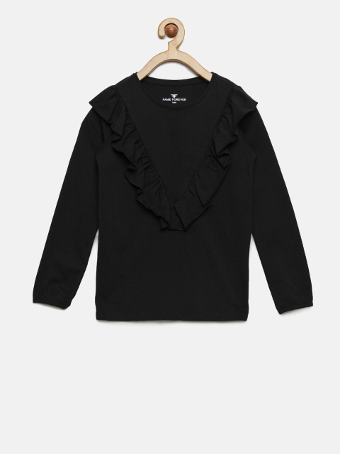 

Fame Forever by Lifestyle Girls Black Solid Top