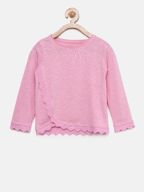 

Juniors by Lifestyle Girls Pink Solid Top