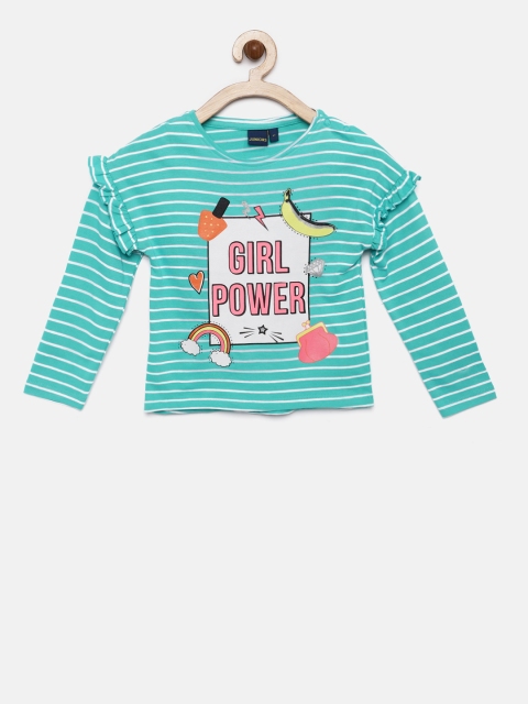 

Juniors by Lifestyle Girls Blue & White Striped Top