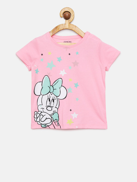 

Juniors by Lifestyle Girls Pink Printed Top