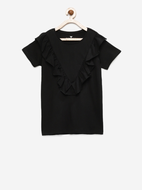 

Fame Forever by Lifestyle Girls Black Solid Top
