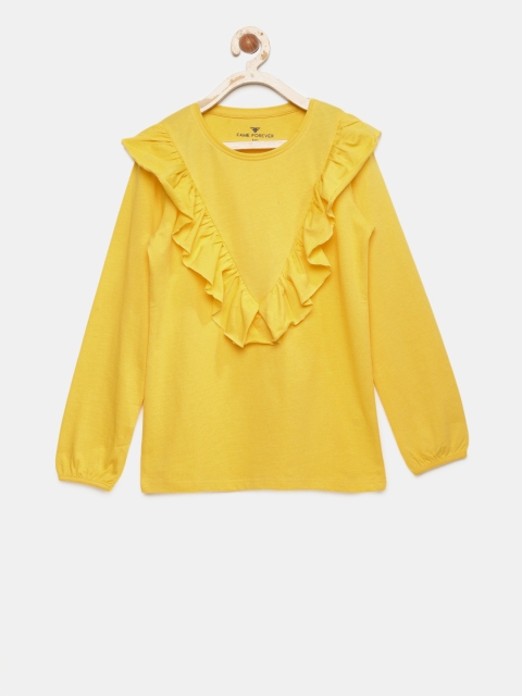 

Fame Forever by Lifestyle Girls Yellow Solid Top