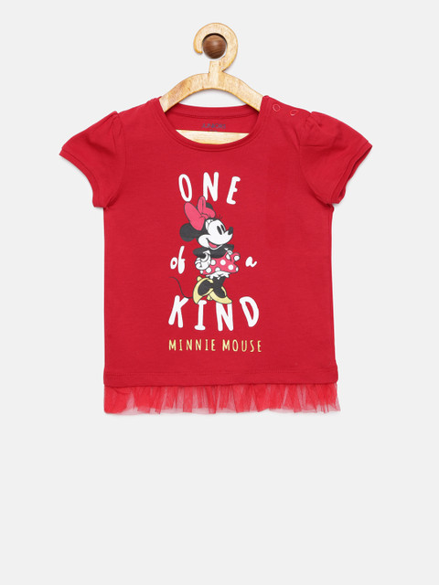 

Juniors by Lifestyle Girls Red Printed Top