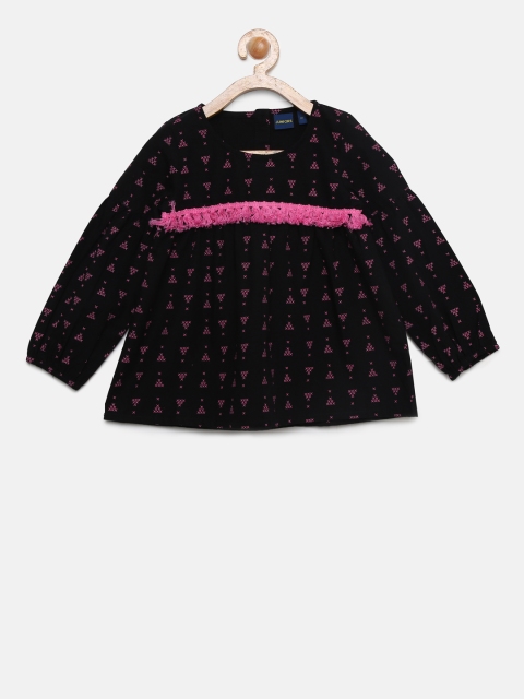

Juniors by Lifestyle Girls Black Printed Top