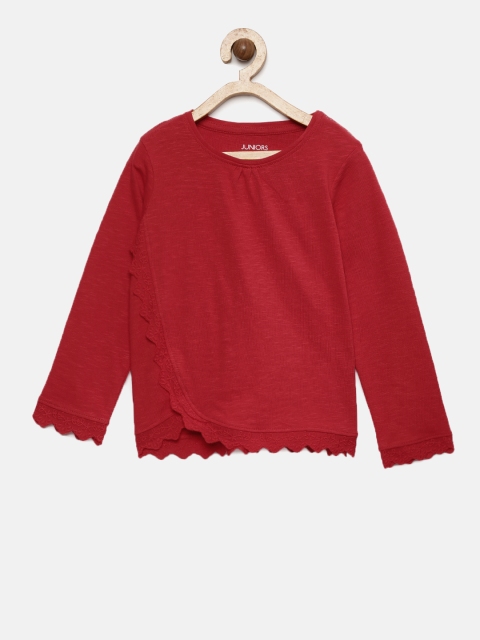 

Juniors by Lifestyle Girls Red Solid Top