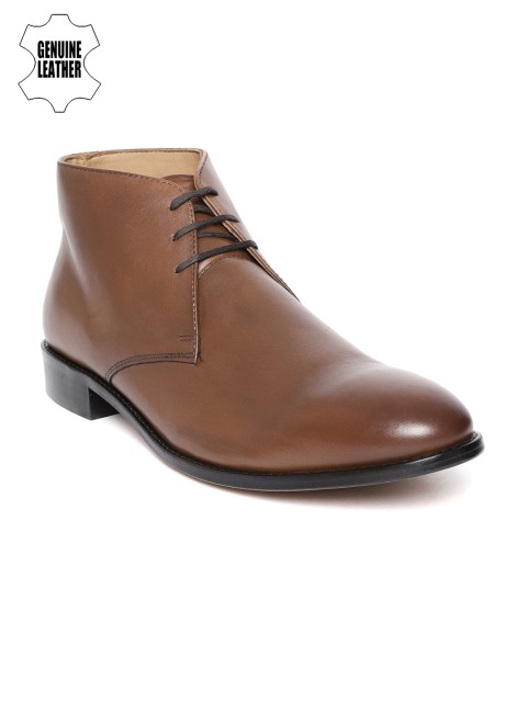 

Louis Philippe Men Brown Genuine Leather Mid-Top Formal Derbys
