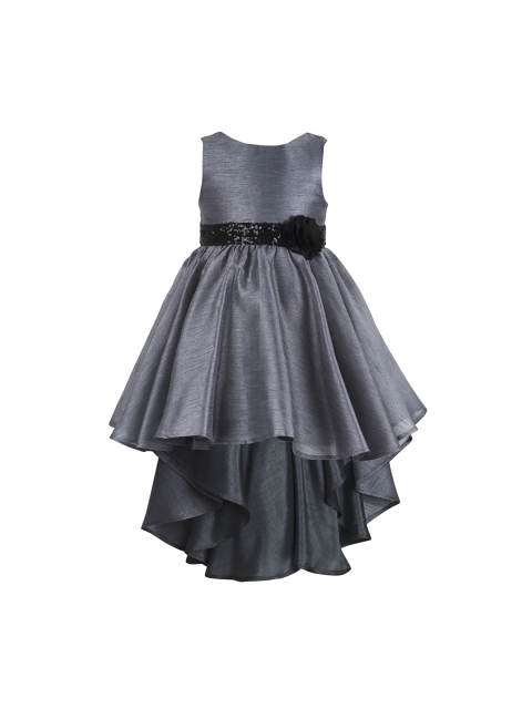 

Toy Balloon kids Girls Grey Embellished Fit and Flare Dress