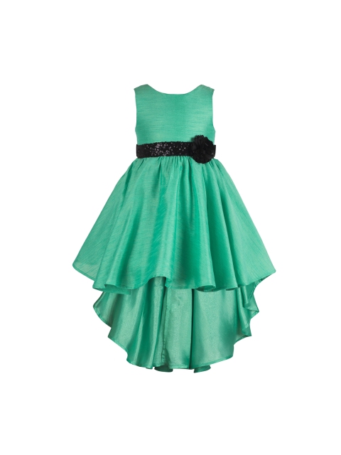 

Toy Balloon kids Girls Green Embellished Fit and Flare Dress