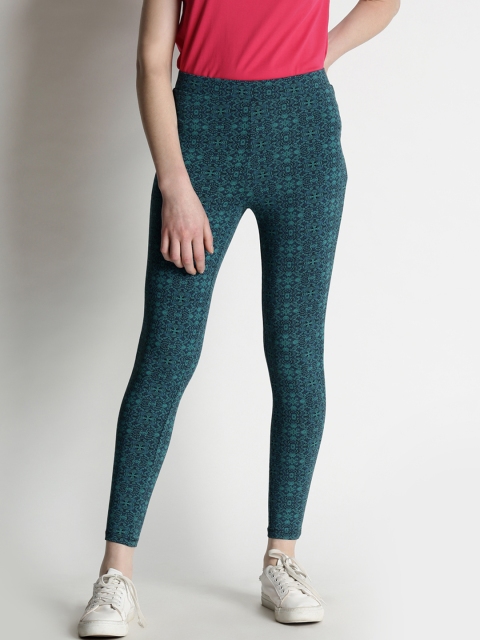 

Ajile by Pantaloons Women Teal Green Ankle-Length Track Pants