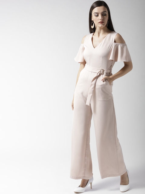 

QUIERO Women Peach-Coloured Flared Jumpsuit