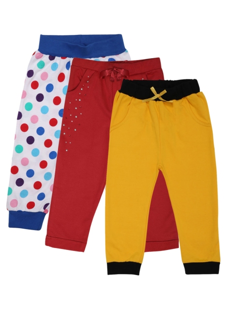 

GKIDZ Pack of 3 Straight Fit Joggers, Multi