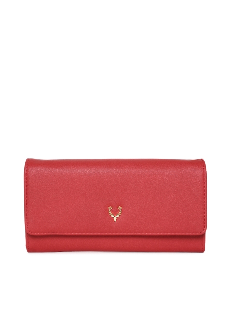 

Allen Solly Women Red Solid Two Fold Wallet