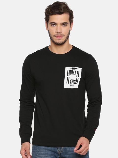 

Being Human Men Black Printed Round Neck T-shirt