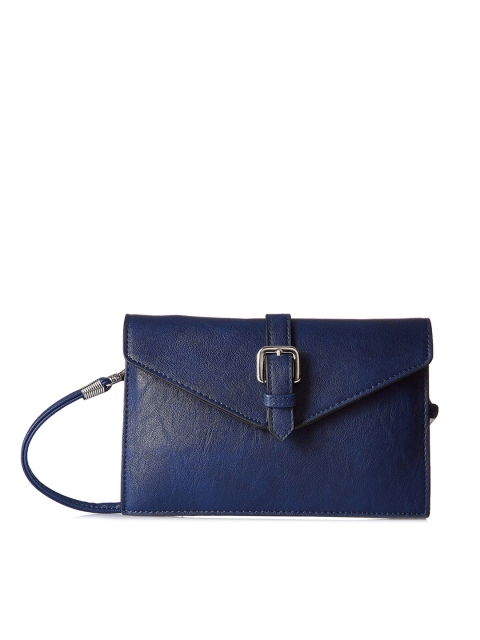 

GIO COLLECTION Navy Blue Solid Sling Bag