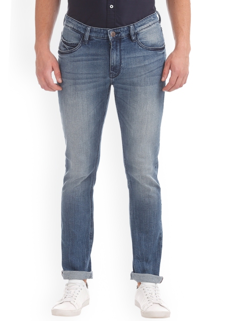 

Arrow Blue Jean Co. Men Blue Slim Fit Mid-Rise Clean Look Stretchable Jeans