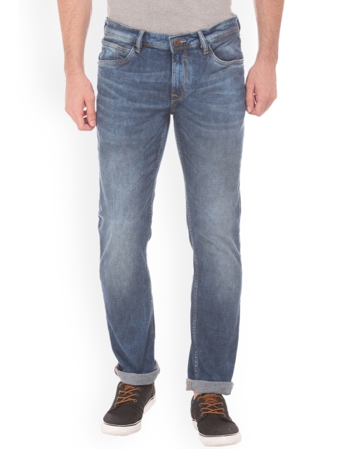 

Arrow Blue Jean Co. Men Blue Slim Fit Mid-Rise Clean Look Stretchable Jeans