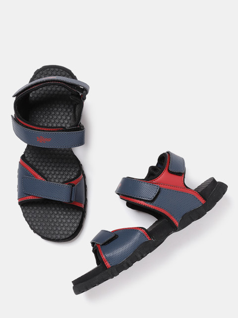 

Roadster Women Navy Blue & Red Perforated Sports Sandals