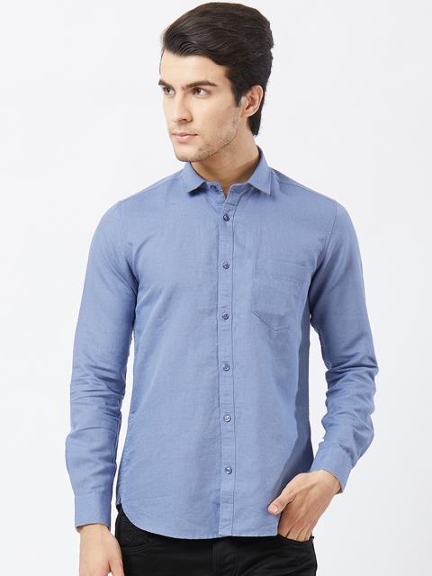 

Killer Men Blue Comfort Slim Fit Solid Casual Shirt